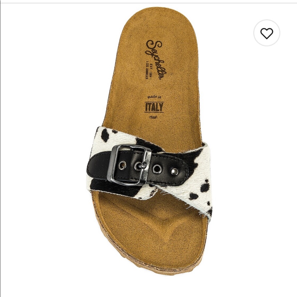 Seychelles calf fur sandals